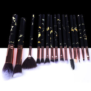 BEAUTIES 5/10/15pcs Marble Makeup Brushes