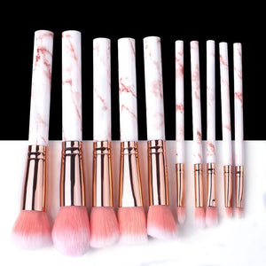 BEAUTIES 5/10/15pcs Marble Makeup Brushes