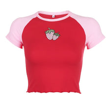 Load image into Gallery viewer, ARTSU Women Candy Color Cute Print Crop Top