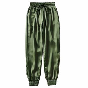 GAOKE Women Loose Elegant High Waist Flare Trousers