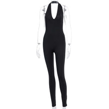 Load image into Gallery viewer, SIMENUAL Women Long Backless Sleeveless Workout Jumpsuit