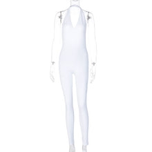 Load image into Gallery viewer, SIMENUAL Women Long Backless Sleeveless Workout Jumpsuit