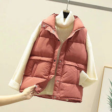 Load image into Gallery viewer, HWLZLTZHT Women Sleeveless Padded Vest
