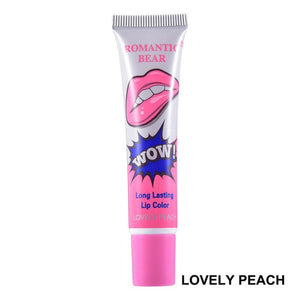 ROMANTIC BEAR Amazing 6 Colors Peel Off Liquid Lipstick