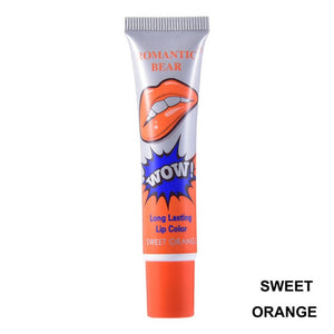 ROMANTIC BEAR Amazing 6 Colors Peel Off Liquid Lipstick