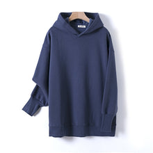 Load image into Gallery viewer, GCAROL Extra Long Hooded Fleece Sweatshirt And Pants Two Piece Set