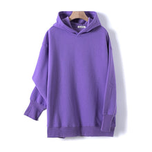 Load image into Gallery viewer, GCAROL Extra Long Hooded Fleece Sweatshirt And Pants Two Piece Set