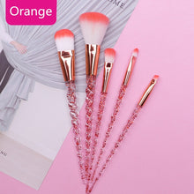 Load image into Gallery viewer, Women 10pcs Unicorn Glitter Makeup Brushes Set