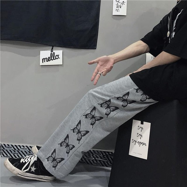 GOGHVINCI Women Printed Retro Pants
