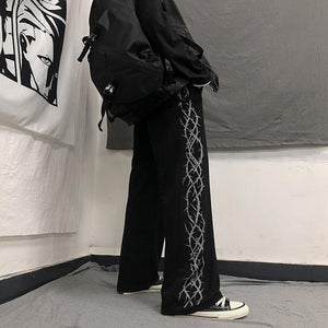 GOGHVINCI Women Printed Retro Pants