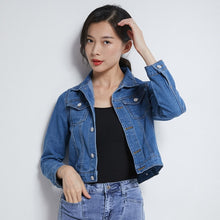 Load image into Gallery viewer, MSDASTE Women Denim Basic Slim Jacket