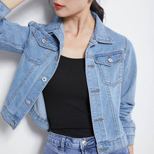 Load image into Gallery viewer, MSDASTE Women Denim Basic Slim Jacket