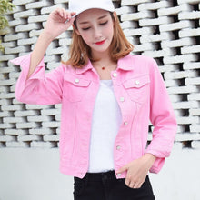 Load image into Gallery viewer, MSDASTE Women Denim Basic Slim Jacket