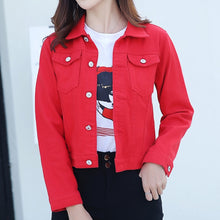 Load image into Gallery viewer, MSDASTE Women Denim Basic Slim Jacket