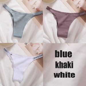FINETOO Women 3PCS/Set Cotton Underwear