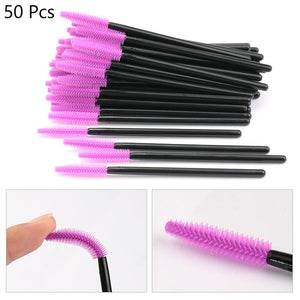 HMQ BEAUTY Disposable Silicone Gel Eyelash Brush Comb Mascara Wands