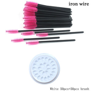 HMQ BEAUTY Disposable Silicone Gel Eyelash Brush Comb Mascara Wands