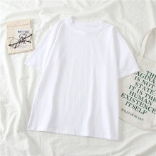 Load image into Gallery viewer, GCAROL Women O-neck Upper Oversized T-shirt