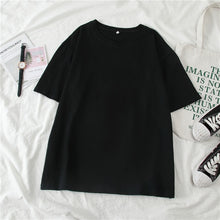 Load image into Gallery viewer, GCAROL Women O-neck Upper Oversized T-shirt
