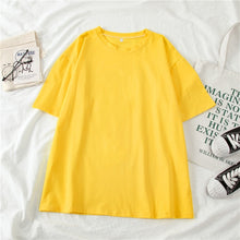 Load image into Gallery viewer, GCAROL Women O-neck Upper Oversized T-shirt