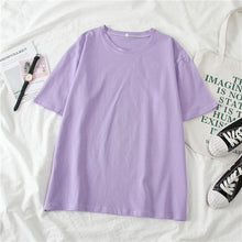 Load image into Gallery viewer, GCAROL Women O-neck Upper Oversized T-shirt