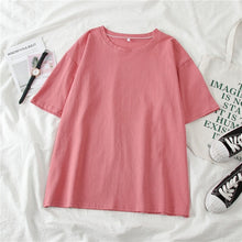 Load image into Gallery viewer, GCAROL Women O-neck Upper Oversized T-shirt