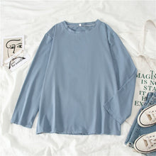 Load image into Gallery viewer, GCAROL Women O-neck Upper Oversized T-shirt