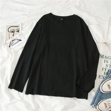 Load image into Gallery viewer, GCAROL Women O-neck Upper Oversized T-shirt