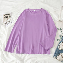 Load image into Gallery viewer, GCAROL Women O-neck Upper Oversized T-shirt