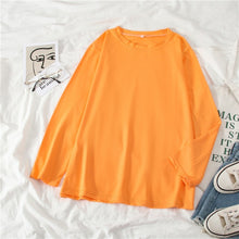Load image into Gallery viewer, GCAROL Women O-neck Upper Oversized T-shirt