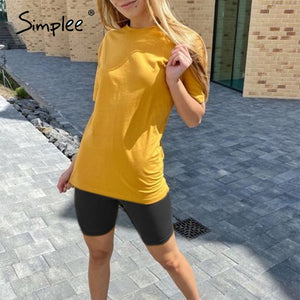 SIMPLEE Women Two Piece Suit with Belt Sports Tracksuits