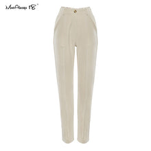 Load image into Gallery viewer, MNEALWAYS18 Women Vintage Top And Zipper Khaki Pants