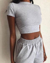 Load image into Gallery viewer, VS&amp;LLWQ Women 2 Piece Set Top And Shorts