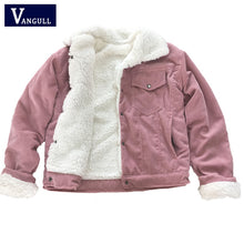 Load image into Gallery viewer, VANGULL Women Corduroy Vintage Padded Jacket