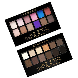 QIAOYAN The Nudes 12 Colors Eyeshadow Palette