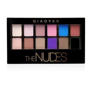 QIAOYAN The Nudes 12 Colors Eyeshadow Palette