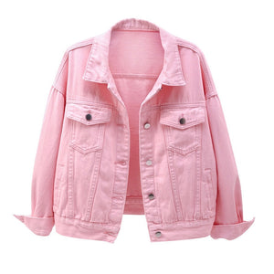 OKXGNZ Women Plus Size Denim Jacket