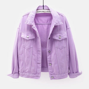 OKXGNZ Women Plus Size Denim Jacket
