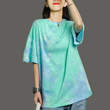 Load image into Gallery viewer, YOYLLGAA Women Tie Dye Short Sleeve T-Shirt