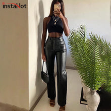 Load image into Gallery viewer, INSTAHOT Women Faux Leather Pants