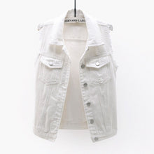 Load image into Gallery viewer, OKXGNZ Women Plus Size Denim Sleeveless Vest