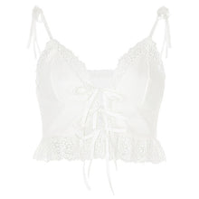 Load image into Gallery viewer, HEYOUNGIRL Women Frill Lace Sexy Crop Top