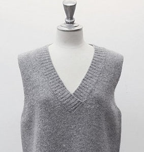 RUGOD Women Sleeveless O-Neck Knitted Vest