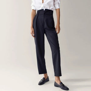 AACHOAE Women Black High Waist Pants