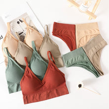 Load image into Gallery viewer, OLLYMURS Women 2 Piece Push Up Bra And Underwear Set