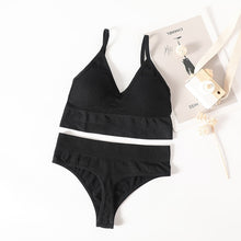 Load image into Gallery viewer, OLLYMURS Women 2 Piece Push Up Bra And Underwear Set