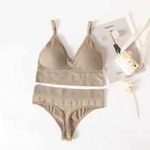 Load image into Gallery viewer, OLLYMURS Women 2 Piece Push Up Bra And Underwear Set