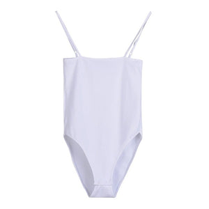COOKI Women Sleeveless Slim Bodysuit