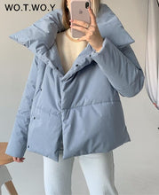 Load image into Gallery viewer, WOTWOY Women Oversized Cropped Padded Jacket