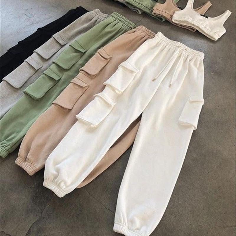 HIRIGIN Women Vintage Patchwork Joggers